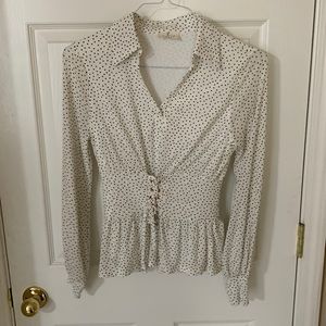 Corset top with collar